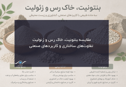 مقایسه بنتونیت، خاک رس و زئولیت